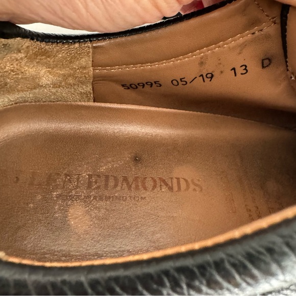 Allen Edmonds PORTER DERBY Men's Sz 13 D Black Leather Casual Sneakers Shoes - Picture 9 of 9